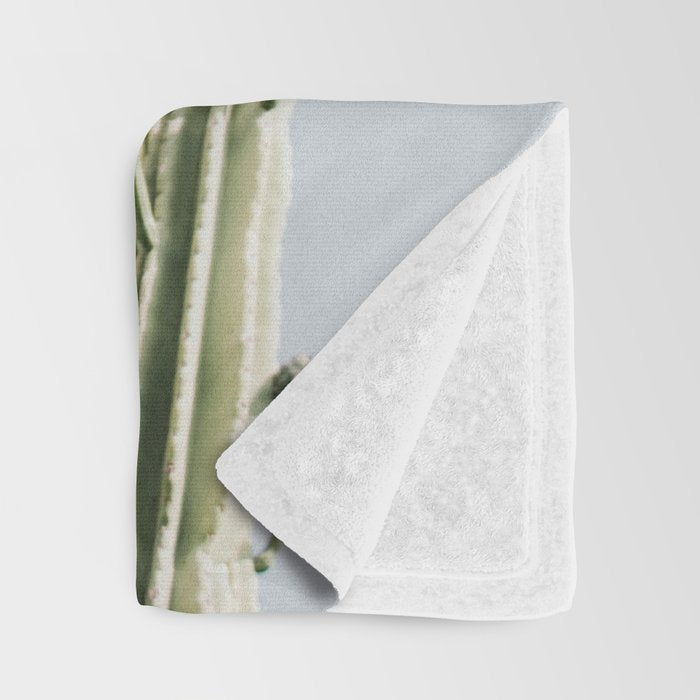 Cereus Cactus Blush - Desert Cactus - Pink Flowers - Travel Nature photography by Ingrid Beddoes Throw Blanket Gallery Image 3