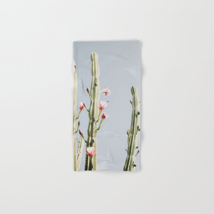 Cereus Cactus Blush - Desert Cactus - Pink Flowers - Travel Nature photography by Ingrid Beddoes Bath Towel Gallery Image 1