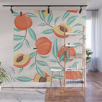 Peachy Pattern Wall Mural Gallery Image 1