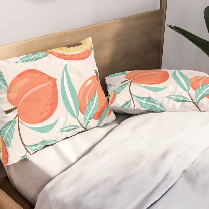 Peachy Pattern Pillow Sham Gallery Image 2