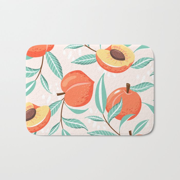 Peachy Pattern Bath Mat Gallery Image 1