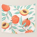 Peachy Pattern Wall Tapestry Gallery Image 4