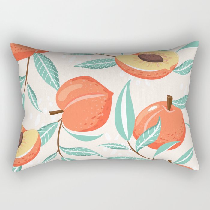 Peachy Pattern Rectangular Pillow Gallery Image 2