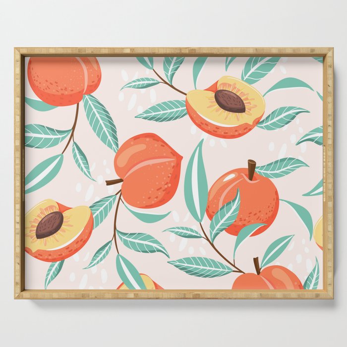 Peachy Pattern Serving Tray Gallery Image 1