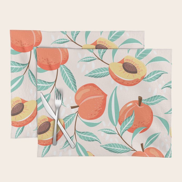 Peachy Pattern Placemat Gallery Image 1