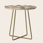 Have A Nice Day. Y2k Stickers, Black & White Checker Side Table Gallery Image 1