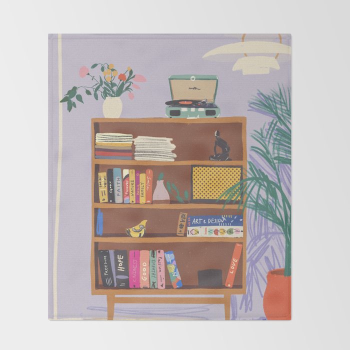 My library Throw Blanket Gallery Image 2