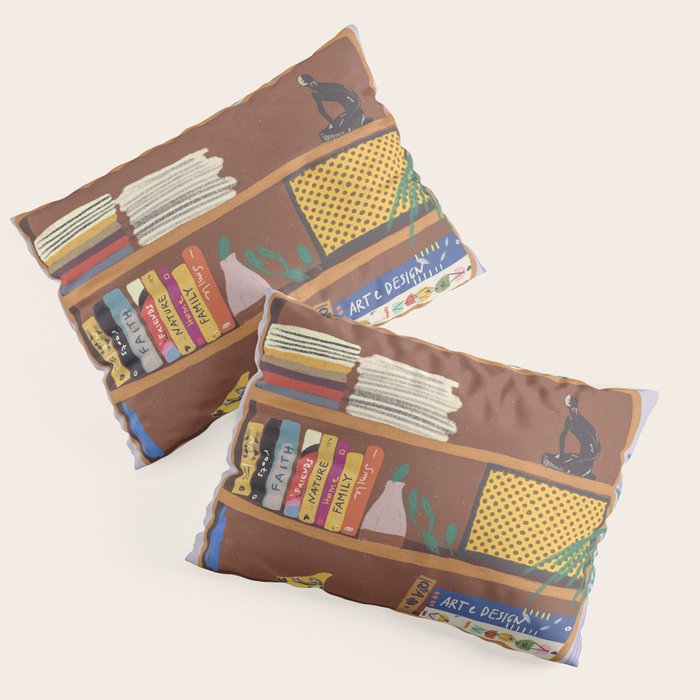 My library Pillow Sham Gallery Image 3
