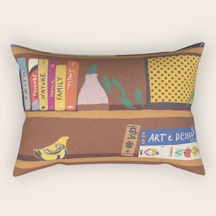 My library Rectangular Pillow Gallery Image 2