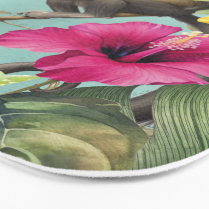Echoes Of The Tropics Monkeys Paradise Bath Mat Gallery Image 3