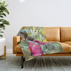 Echoes Of The Tropics Monkeys Paradise Throw Blanket Gallery Image 1