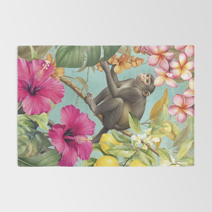 Echoes Of The Tropics Monkeys Paradise Rug Gallery Image 2
