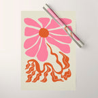Pink daisy  Wrapping Paper Gallery Image 1