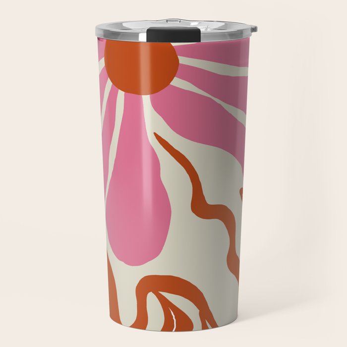 Pink daisy  Travel Mug Gallery Image 1