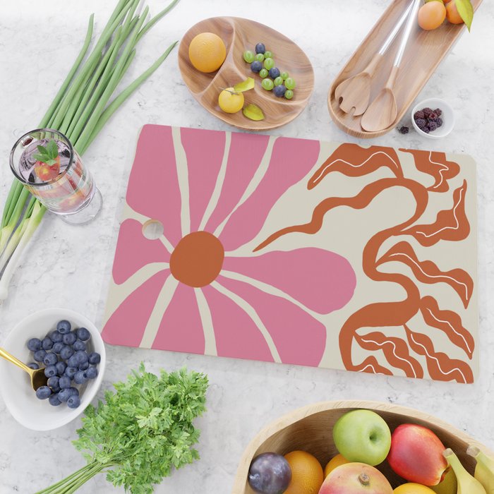 Pink daisy  Cutting Board Gallery Image 2