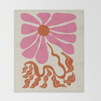 Pink daisy  Throw Blanket Gallery Image 2