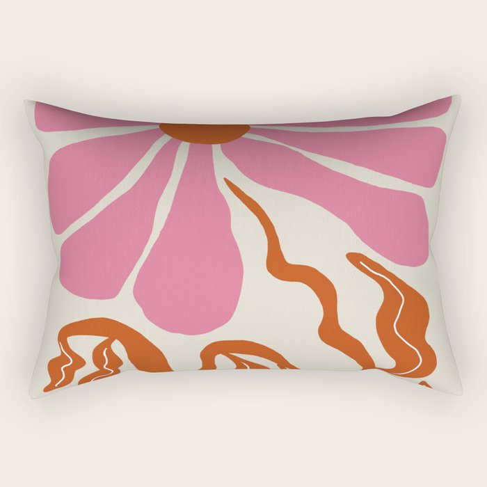 Pink daisy  Rectangular Pillow Gallery Image 2
