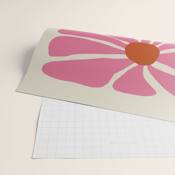Pink daisy  Wrapping Paper Gallery Image 2