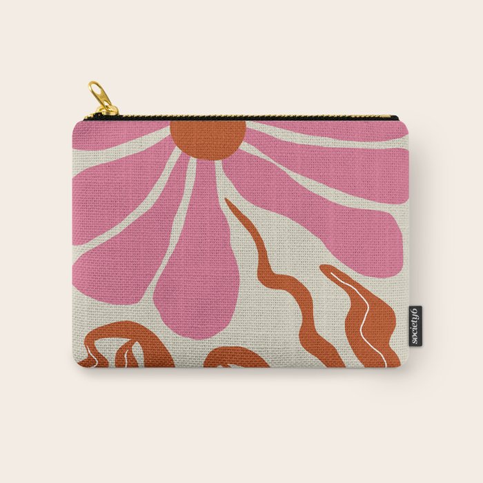 Pink daisy  Carry All Pouch Gallery Image 1