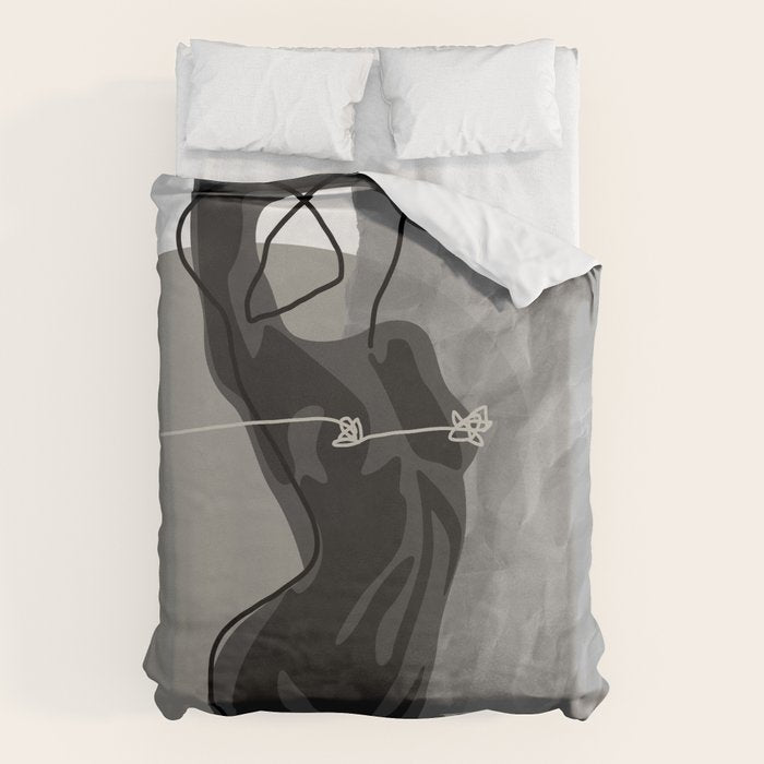 Nude In Shadow Duvet Cover Gallery Image 6