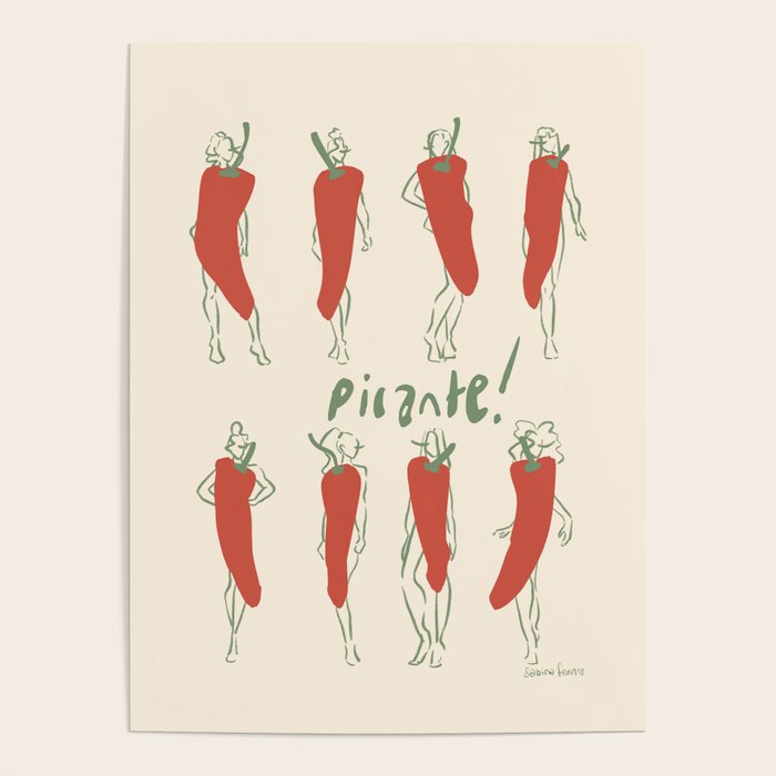 Picante! Spicy chili pepper people Poster Gallery Image 4