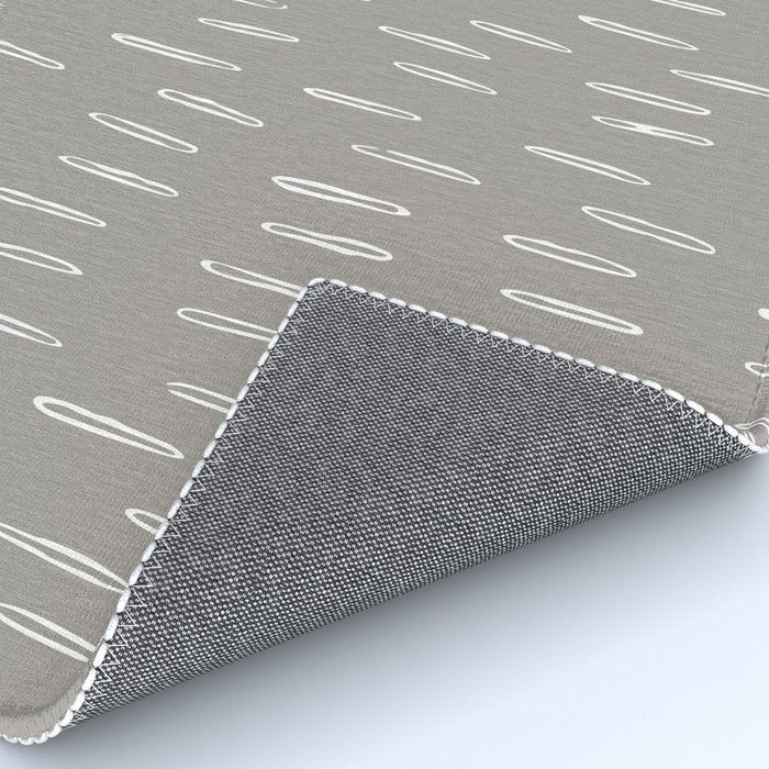 Raindrops, Gray, Minimalism, Abstract Art Rug Gallery Image 4