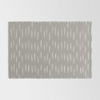 Raindrops, Gray, Minimalism, Abstract Art Rug Gallery Image 2