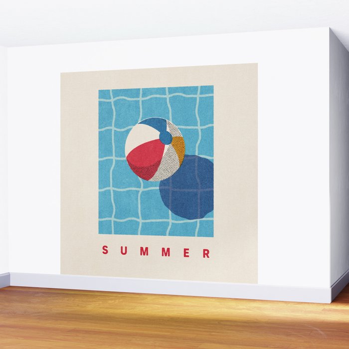 BALLS - Beach Ball - Summer Wall Mural Gallery Image 2
