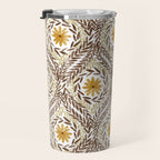 Golden Daisy Swirl Travel Mug Gallery Image 3