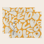 Abstract organic nature shape art pattern Placemat Gallery Image 1