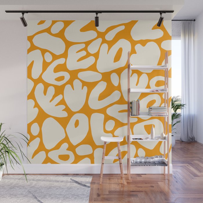 Abstract organic nature shape art pattern Wall Mural Gallery Image 1