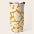 Abstract organic nature shape art pattern Travel Mug Gallery Image 2