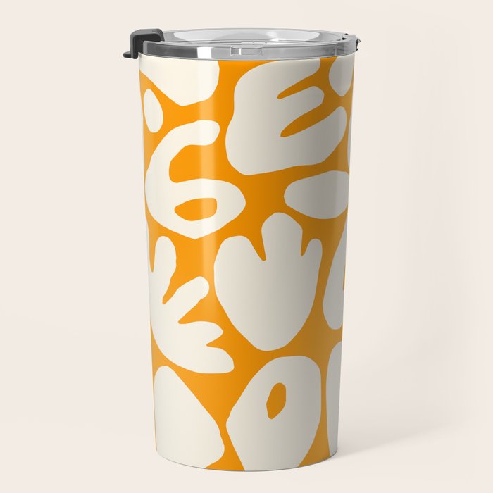 Abstract organic nature shape art pattern Travel Mug Gallery Image 3