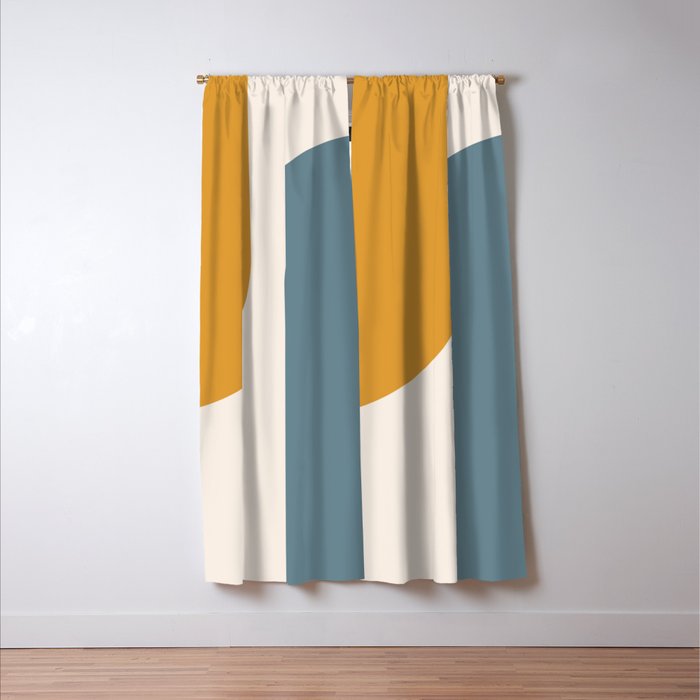 Modern Minimal Arch Abstract LXVIII Window Curtain Gallery Image 3