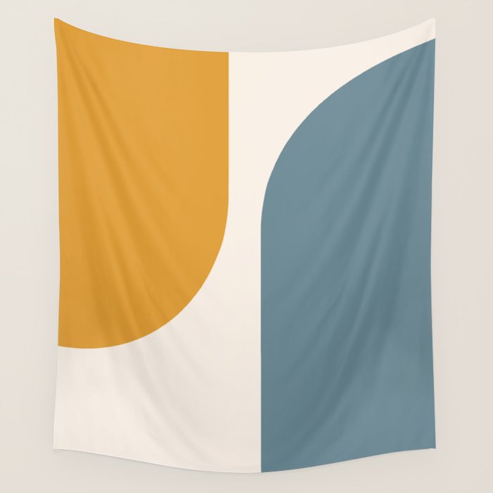 Modern Minimal Arch Abstract LXVIII Wall Tapestry Gallery Image 1