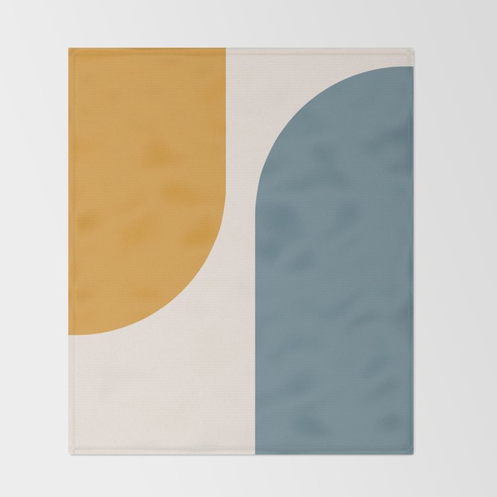 Modern Minimal Arch Abstract LXVIII Throw Blanket Gallery Image 2