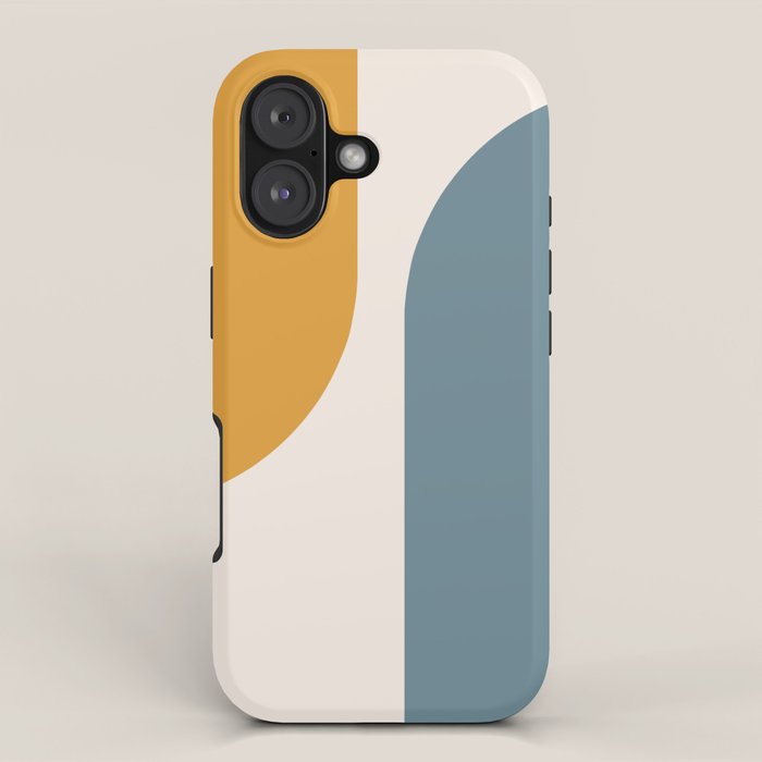 Modern Minimal Arch Abstract LXVIII iPhone Case Gallery Image 1