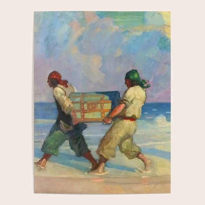 âAbsconding With The Treasureâ by NC Wyeth Poster Gallery Image 4