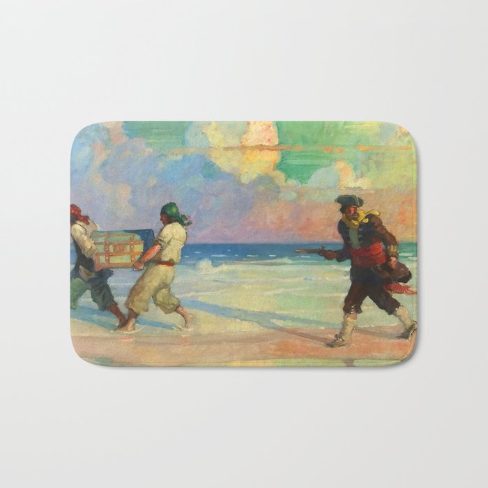âAbsconding With The Treasureâ by NC Wyeth Bath Mat Gallery Image 1
