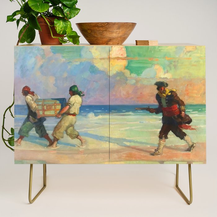 âAbsconding With The Treasureâ by NC Wyeth Credenza Gallery Image 1