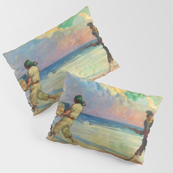 âAbsconding With The Treasureâ by NC Wyeth Pillow Sham Gallery Image 3