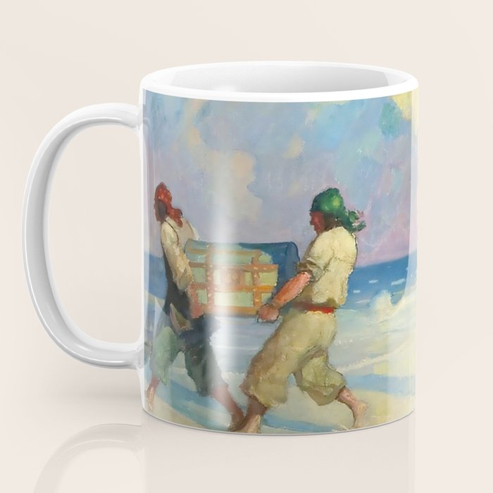 âAbsconding With The Treasureâ by NC Wyeth Coffee Mug Gallery Image 3