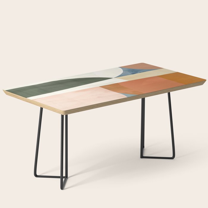 Soft Modern Abstract Shapes III Coffee Table Gallery Image 1