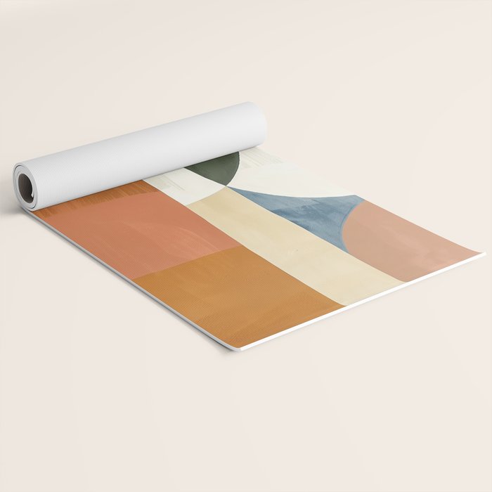 Soft Modern Abstract Shapes III Yoga Mat Gallery Image 2