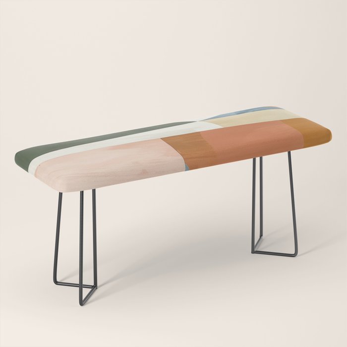 Soft Modern Abstract Shapes III Bench Gallery Image 1