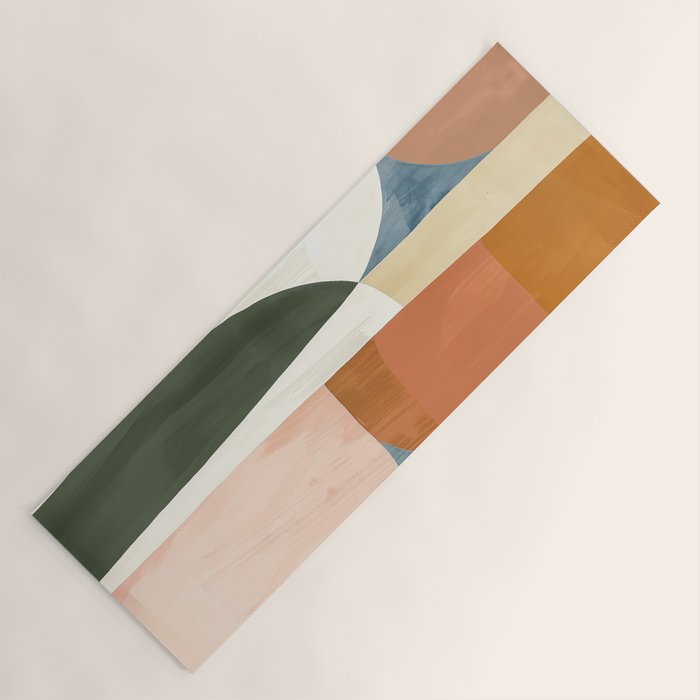 Soft Modern Abstract Shapes III Yoga Mat Gallery Image 1