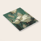 Japanese Poster Heron chinoiserie Print Bird Wall Art asian Japandi Wall Art sage green Painting Notebook Gallery Image 3