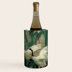 Japanese Poster Heron chinoiserie Print Bird Wall Art asian Japandi Wall Art sage green Painting Wine Chiller Gallery Image 2