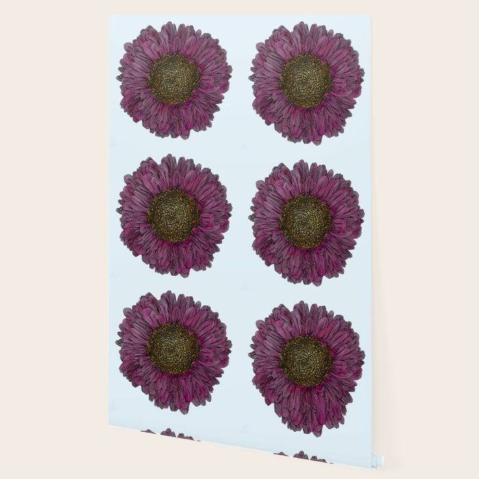 Pink Flower Drawing/ Illustration Wallpaper Gallery Image 2