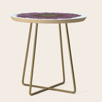 Pink Flower Drawing/ Illustration Side Table Gallery Image 1